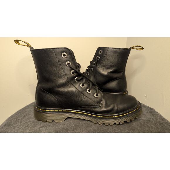 Dr Martens Luana black matte lace up combat boots - Picture 5 of 11